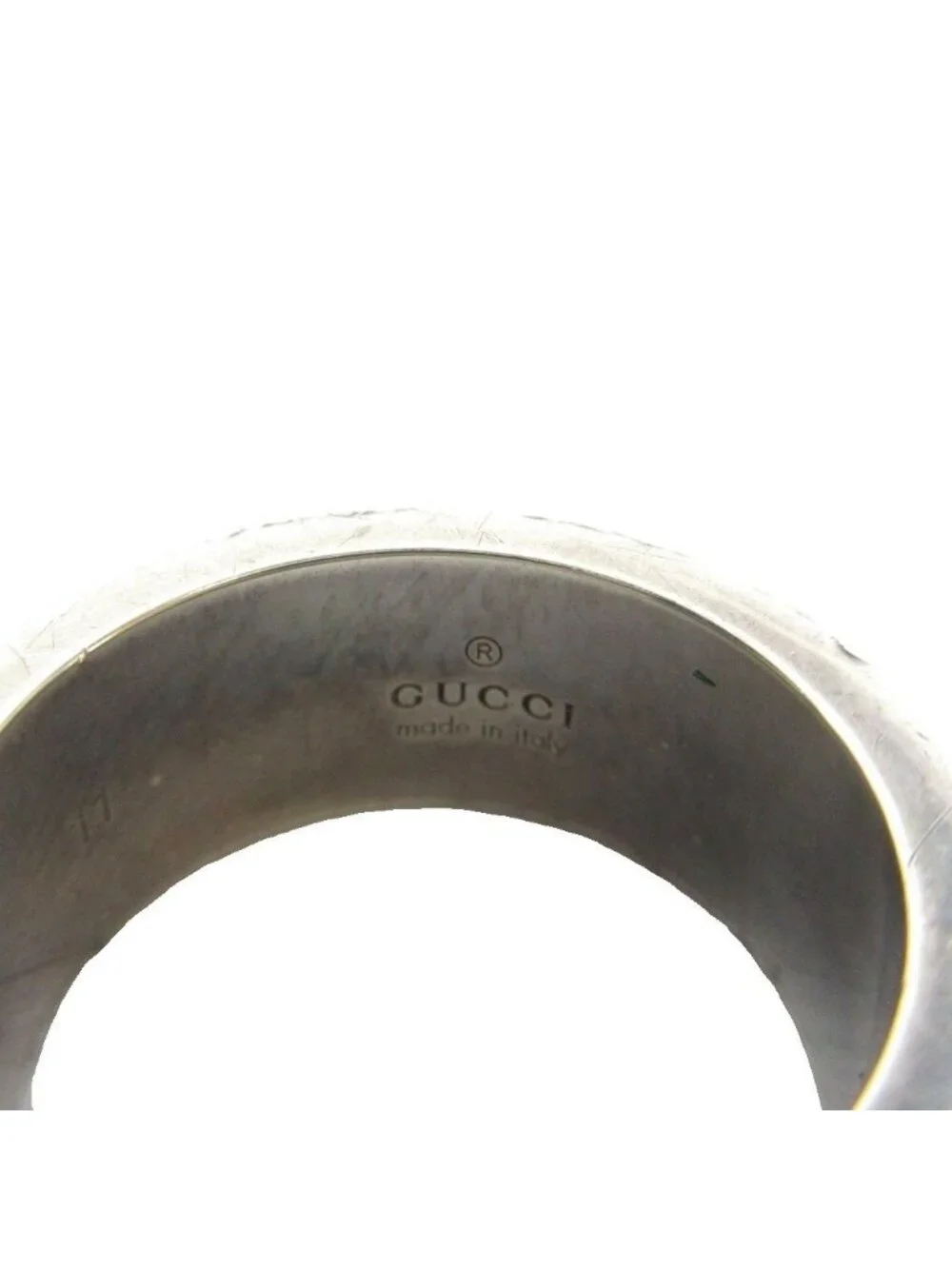 Gucci Ring Cutout Logo Silver